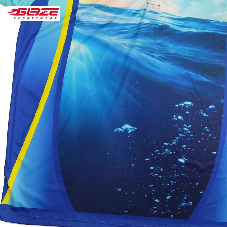Full Sublimation Polo Collar Custom Uv Protection Fishing Shirt