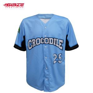 Bajo MOQ 100% Jersey de béisbol de poliéster